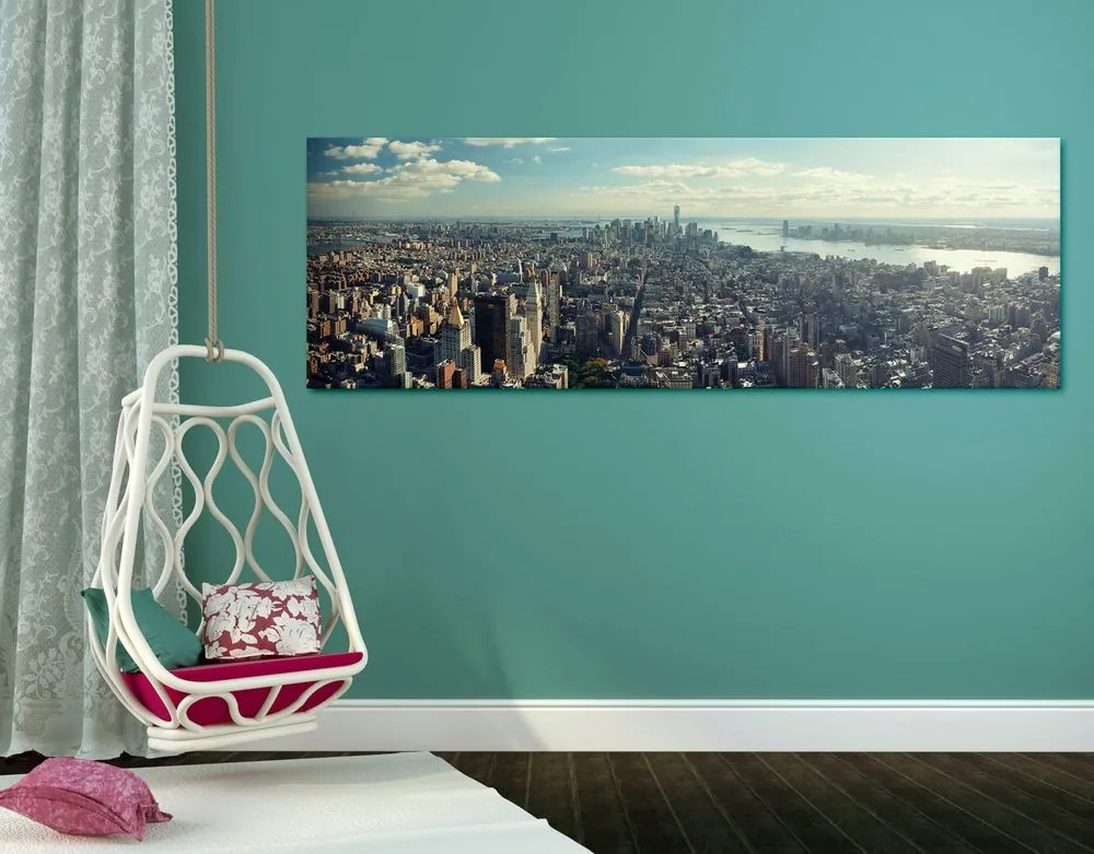 Quadro su tela – Vista sul centro incantevole di New York