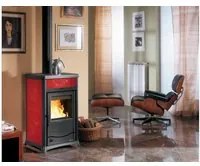 la nordica termostufa a legna termorossella plus evo dsa 4.0 col. liberty bordeaux vit49550