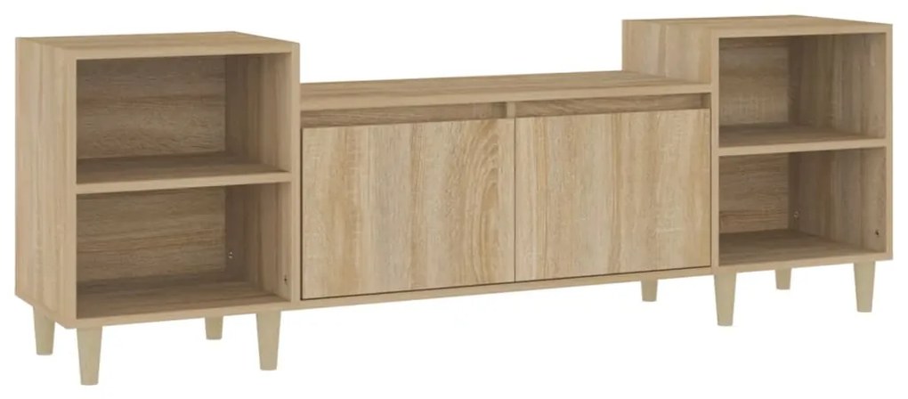 Mobile Porta TV Rovere Sonoma 160x35x55 cm Legno Multistrato