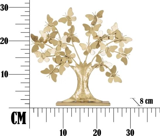 Albero Della Vita Con Farfalle Glam Cm 31X8X30