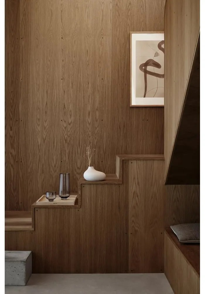 Vaso in grigio chiaro in porcellana (altezza totale 13 cm) Nona – Blomus