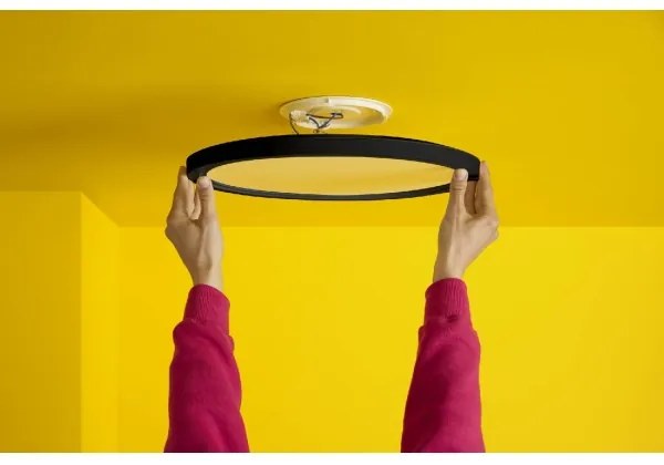 WiZ - Plafoniera LED RGB dimmerabile SUPERSLIM LED/22W/230V Wi-Fi nero