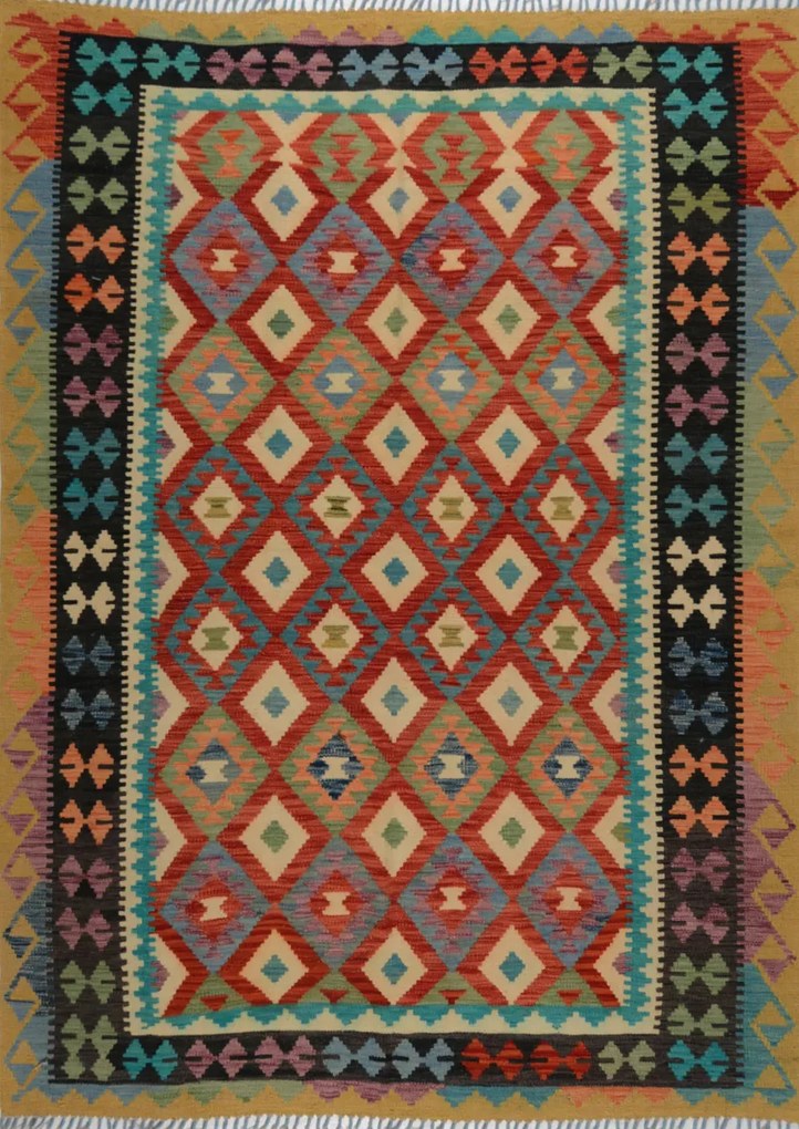 Kilim Tappeto orientale 240x180 (Afghanistan)