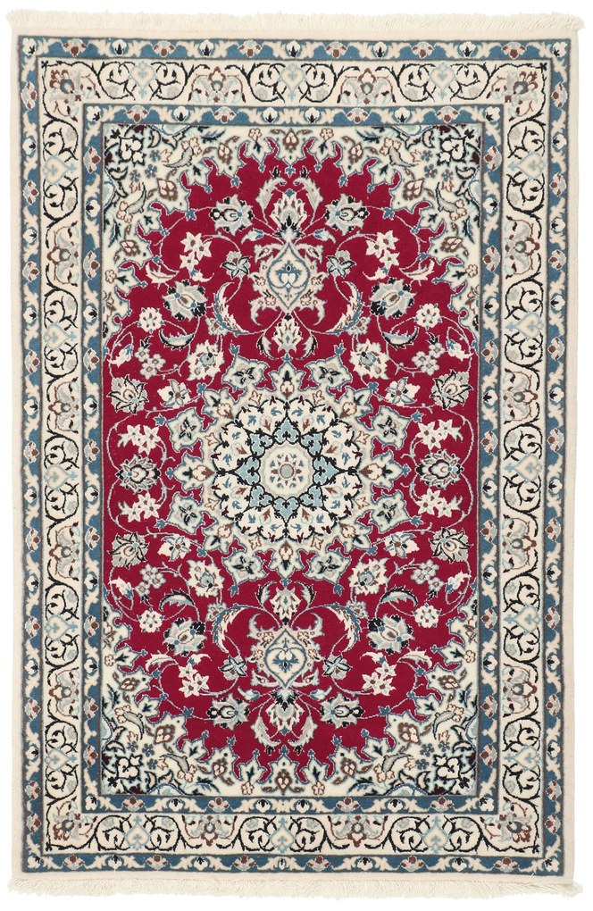 Nain Tappeto 70 x 110 (Iran) Annodato A Mano