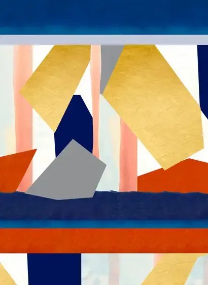 Grafische Tapete Golden Rush von MINDTHEGAP - WP20326