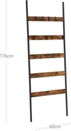 Appendiabiti da terra NAVARO marrone/nero