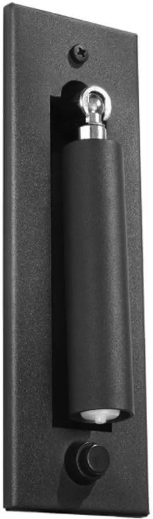 Applique 1xG9 mod. Enif per Comodino da Incasso a Parete Colore Nero