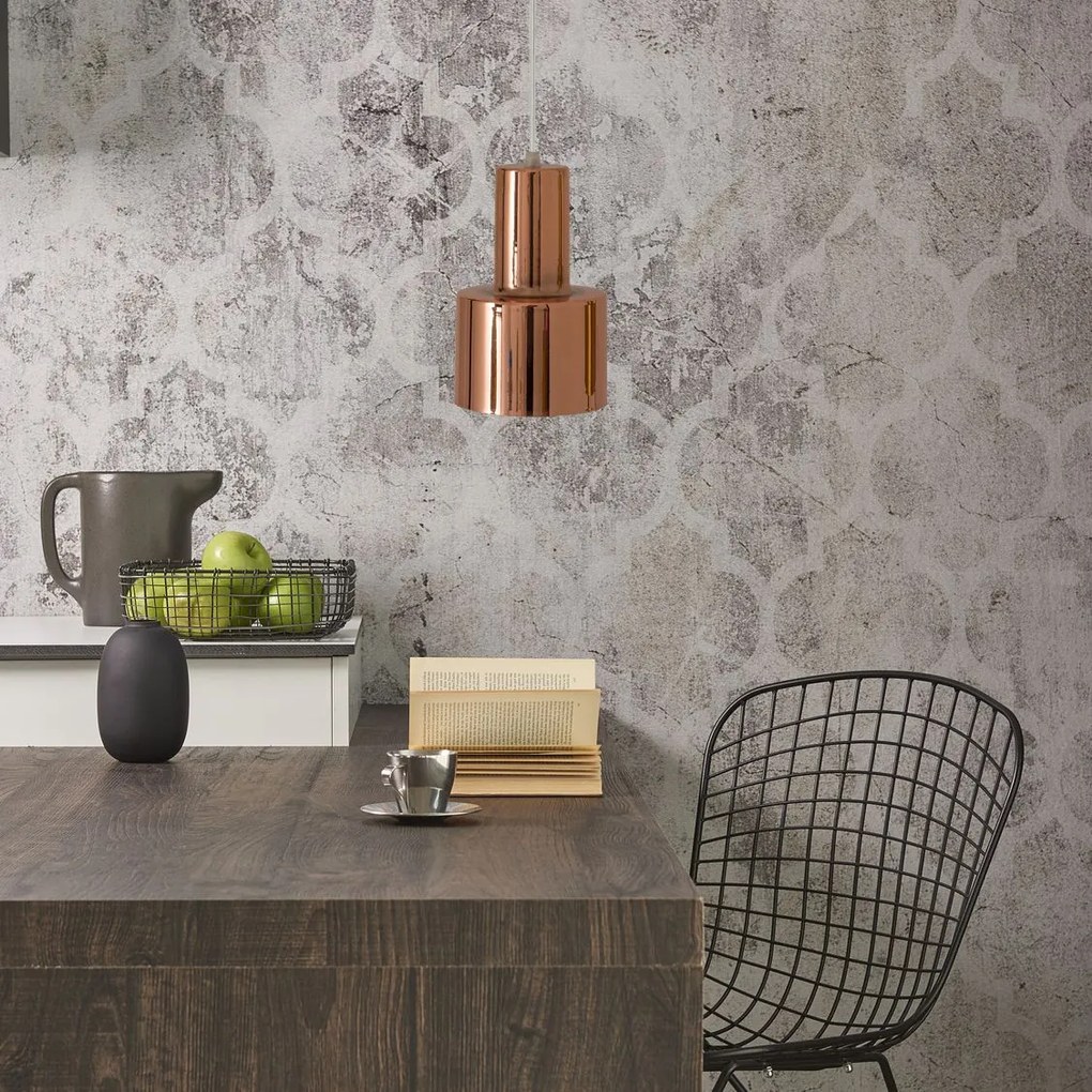 Lampada Da Soffitto Metallico Rose Gold