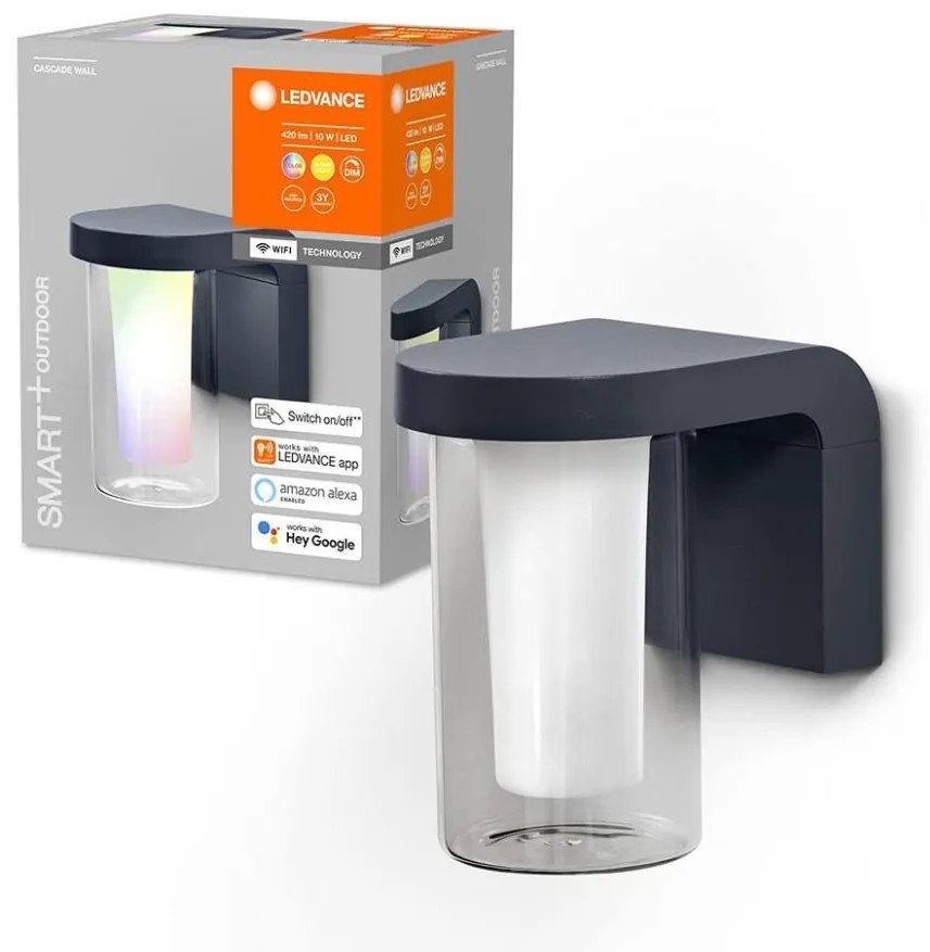 Ledvance - Applique da esterno LED RGBW dimmerabile SMART+ CASCADE LED/10W/230V Wi-Fi IP44