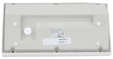 Lampada da parete LED esterna 12W 230V 4000K IP65 bianco