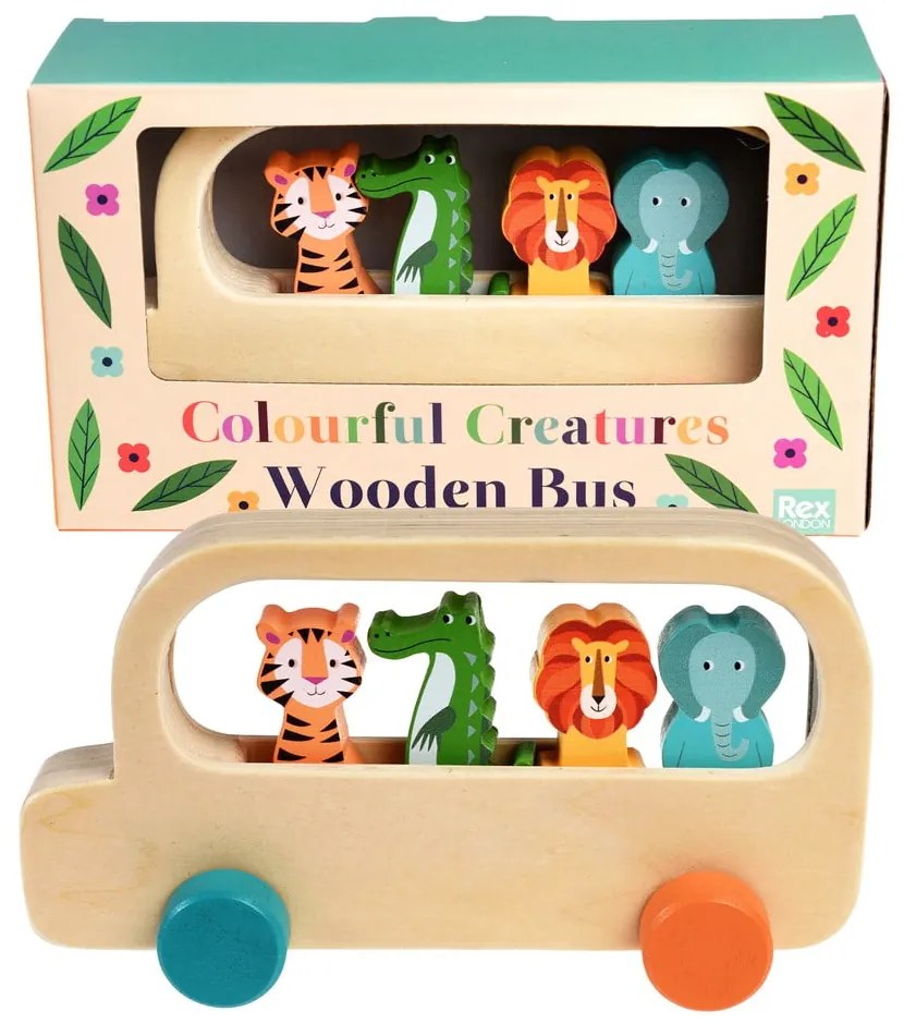 Autobus in legno Colourful Creatures - Rex London