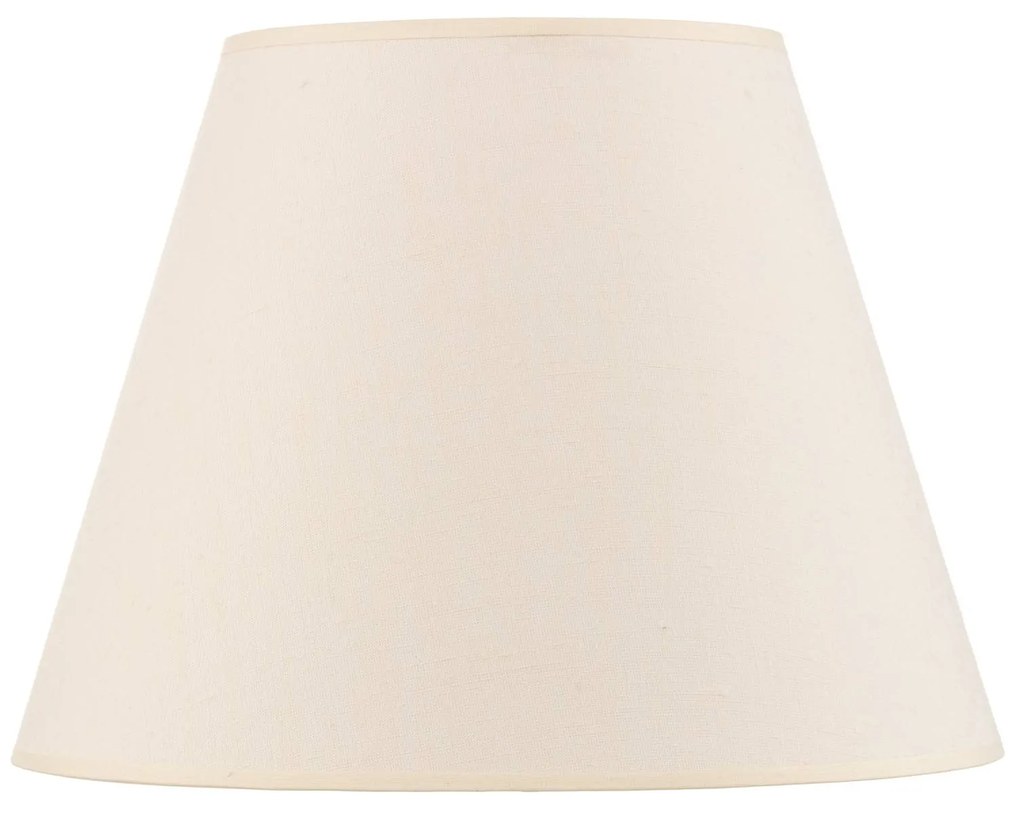 Paralume Sofia altezza 26 cm, ecru Duolla, Crema / Ambra, Tessuto / Stoffa / Seta