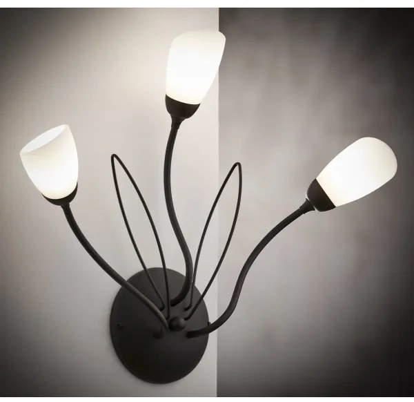 Jupiter 2059 - Lampada da parete GLORIOSA 3xG9/14W/230V nera