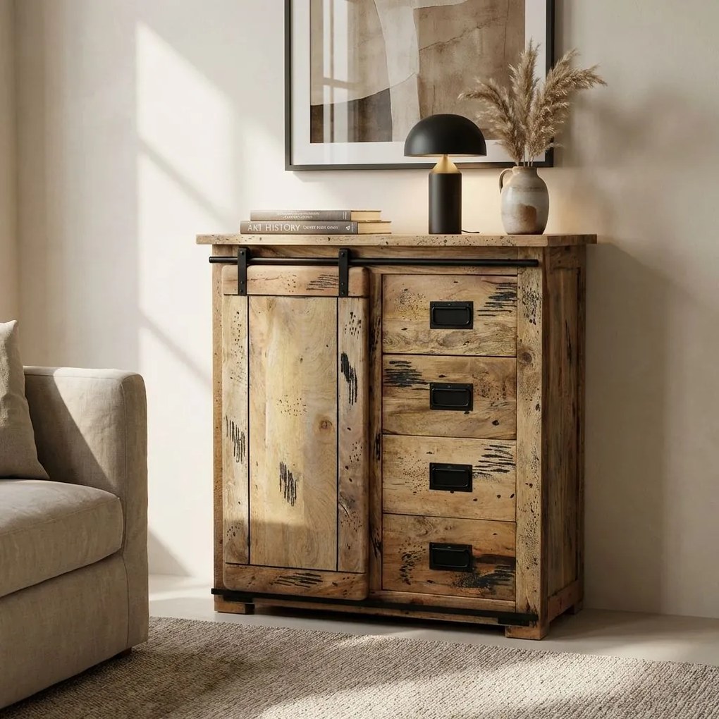 BEILY - cassettiera legno di mango