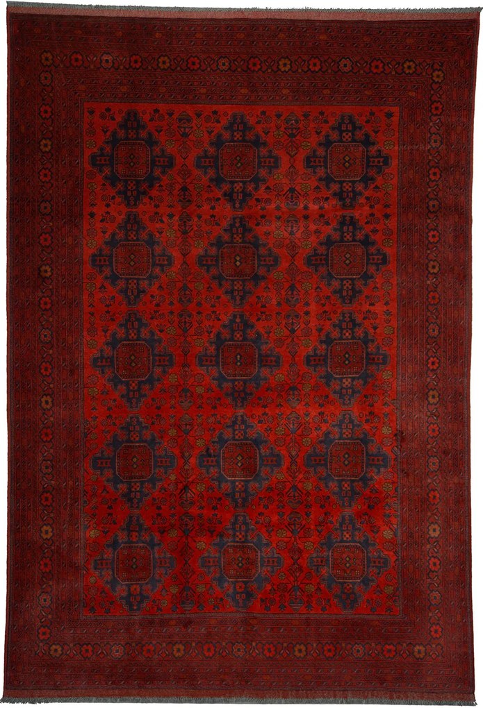 Afghan Tappeto orientale 200x290 Rosso (Afghanistan) Annodato A Mano