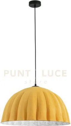 Lampadario a sospensione midi in feltro arancio e grigio cavo 2m pa...