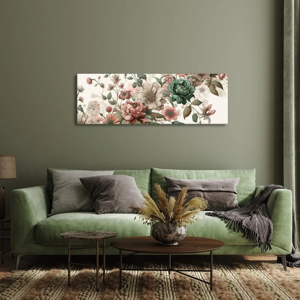 Quadro su tela – Motivo floreale vintage