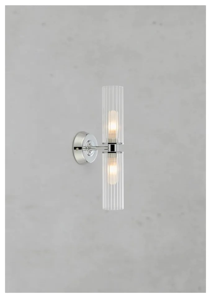 Lampada da parete argentata Rimini – Markslöjd