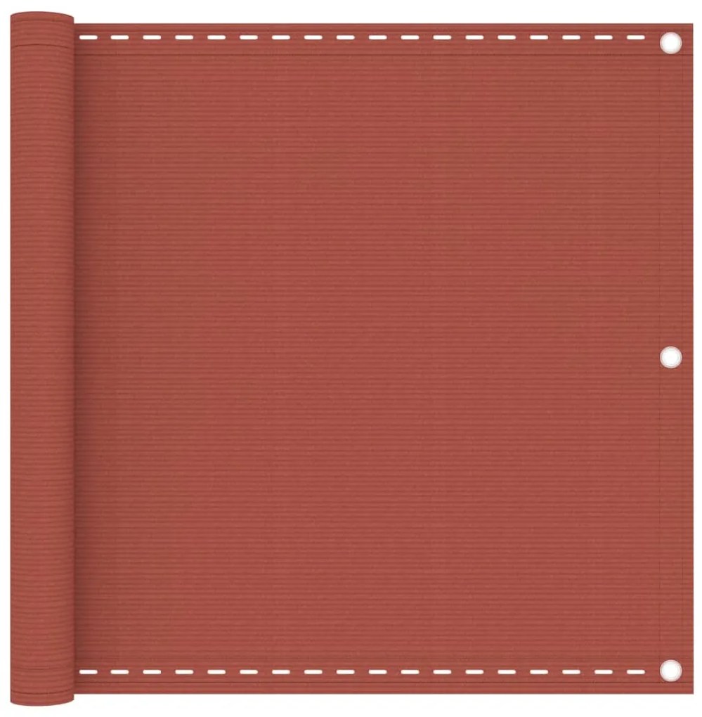 Paravento Da Balcone Terracotta 90x500 Cm İn Hdpe /