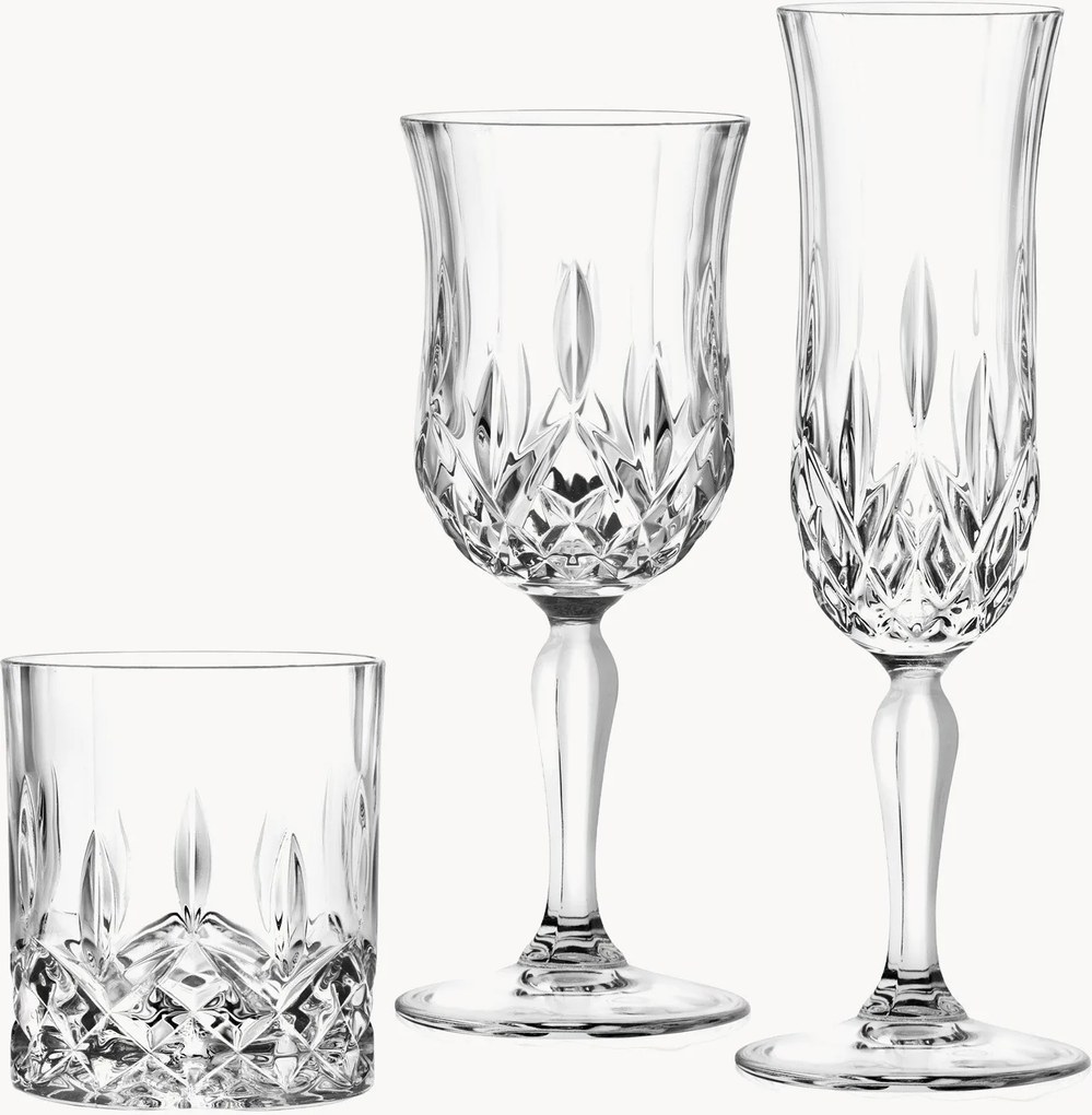 Set di 18 bicchieri da bar in cristallo Opera