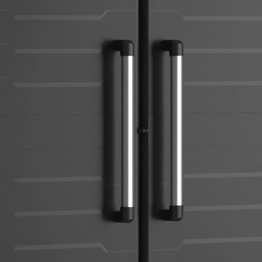 Armadio in Resina 4 Ripiani 65x45x182 cm Keter Detroit Portascope Nero...