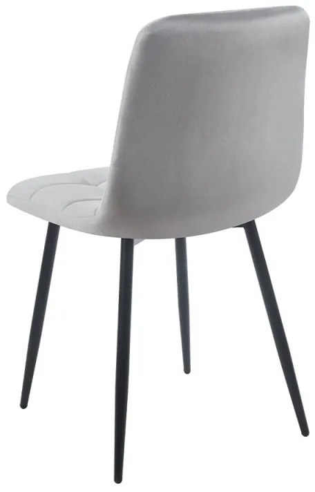 Sedia Stuhl Velluto - Grigio chiaro