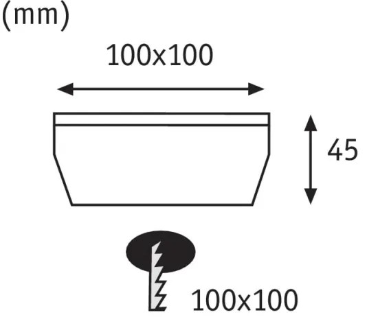 Paulmann 93774 - LED/0,24W IP67 Lampada segnapasso solare CUBE 1,2V