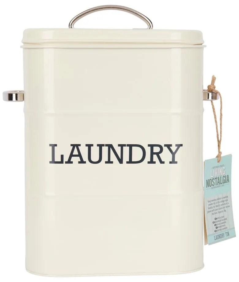 Contenitore in crema per detersivo in polvere Living Nostalgia - Kitchen Craft