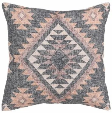 Cuscino Cotone Grigio Rosa 45 x 45 cm