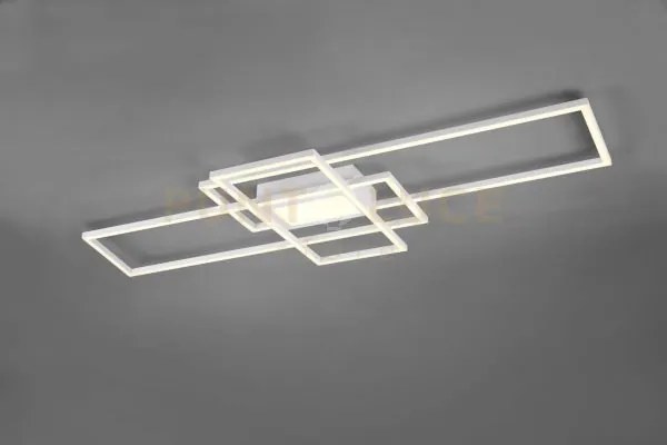 Irvine plafoniera led 60w 7100lm, 3000 - 6500k 3 rettangoli bianca ...