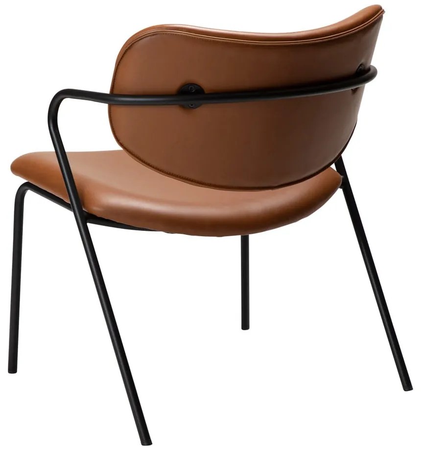 Poltrona in similpelle marrone cognac Zed - DAN-FORM Denmark