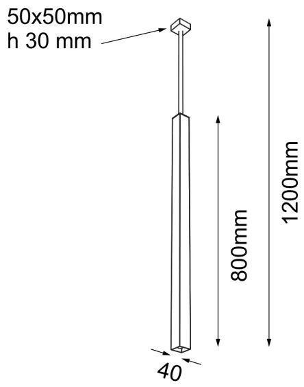 Shilo 5701 - Lampadario su corda DOHA 1xGU10/15W/230V nero