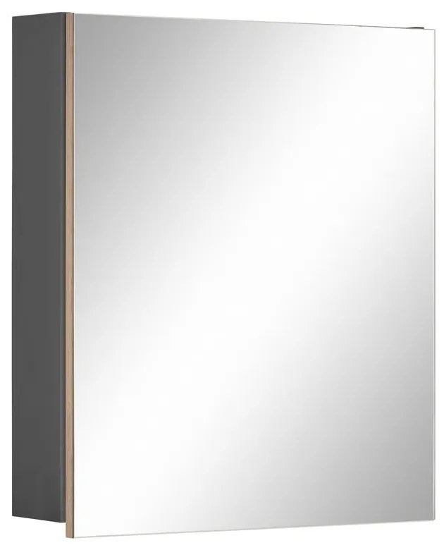 Mobile da bagno a parete grigio con specchio , 60 x 70 cm Wisla - Støraa