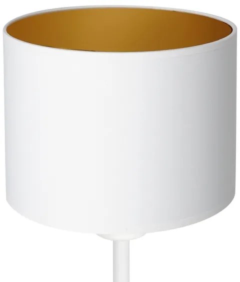 Lampada da tavolo ARDEN 1xE27/60W/230V diametro 18 cm bianco/oro