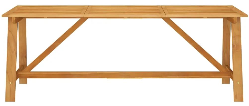 Tavolo da Pranzo da Giardino 206x100x74 cm in Massello Acacia