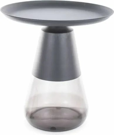 Tavolino da caffè Tiffany A in nero - ø50/h52 cm