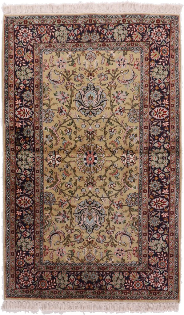 Cashmere Silk Tappeto orientale 150 x 90 (Indian) Annodato A Mano