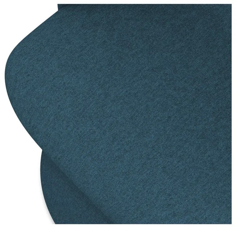 Sedia da pranzo blu in imbottito Kalo – Makamii