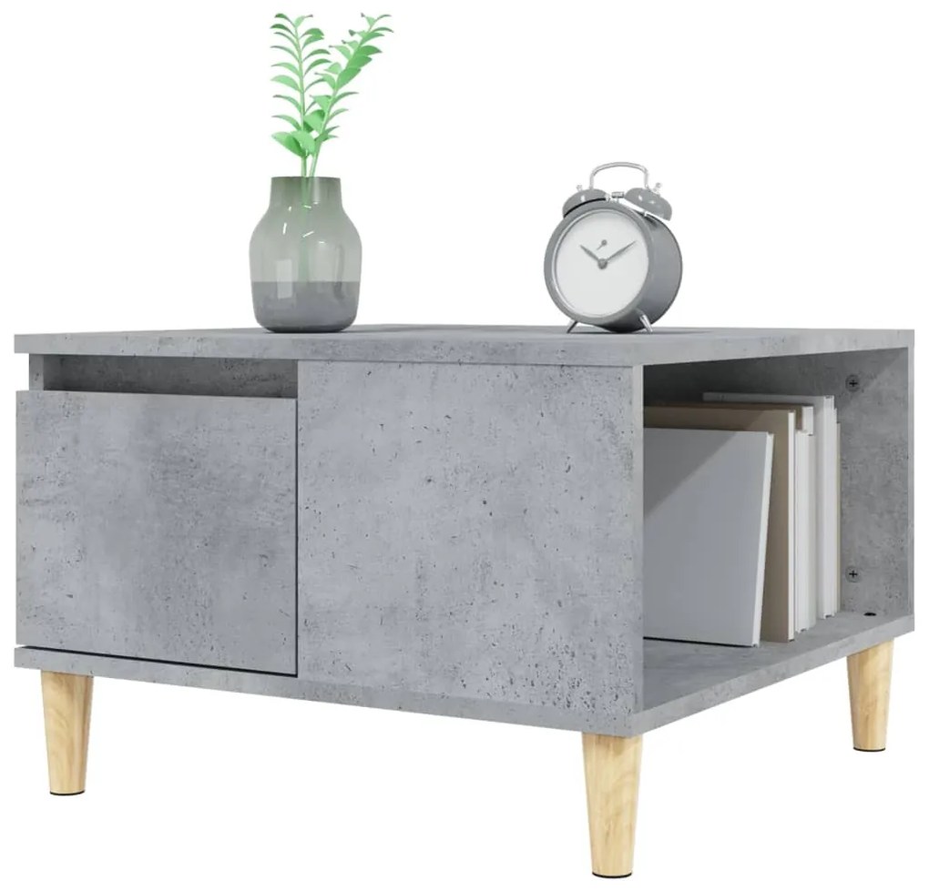 Tavolino salotto grigio sonoma 55x55x36,5 cm legno multistrato