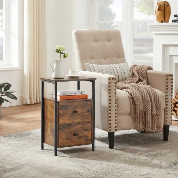 Comodino ARIN marrone/nero