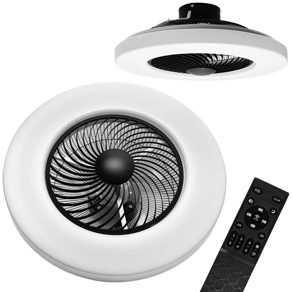 Lampadario con ventilatore APP1552-C BLACK