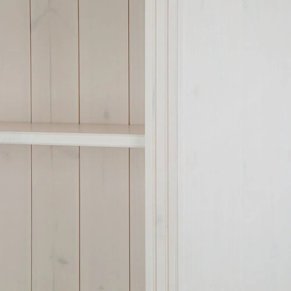 Libreria in legno di pino bianco 222x223 cm Anita - Støraa