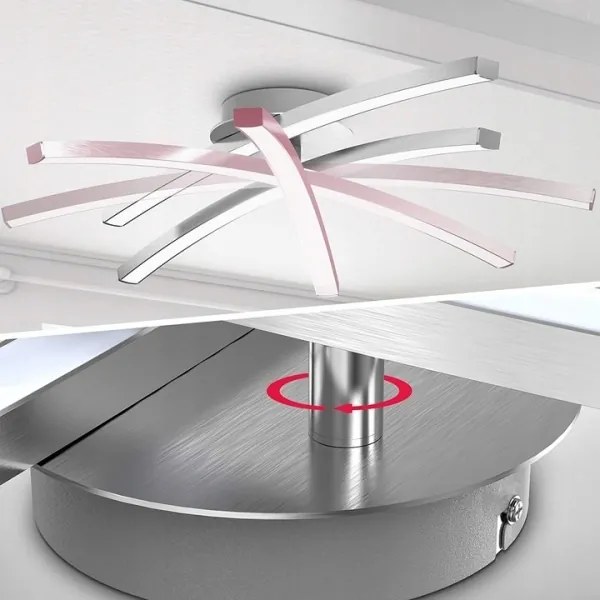 Plafoniera LED 2x LED/6W/230V cromato lucido