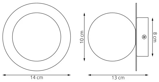Applique AMERICANA 1xG9/8W/230V beige