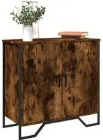 Credenza Rovere Fumo 78x35,5x74,5 cm in Legno Multistrato 848541