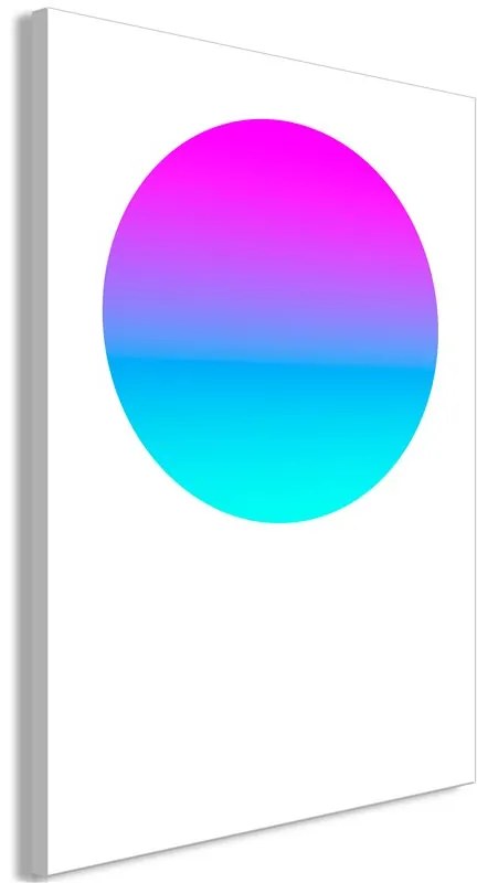 Quadro Colourful Circle (1 Part) Vertical  Colore Bianco, Dimensioni e Misure 60x90