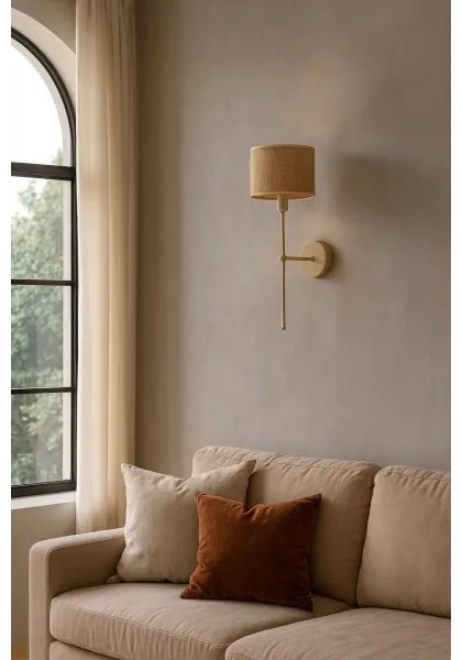 Lampada da parete MADELA 1xE14/40W/230V juta/beige