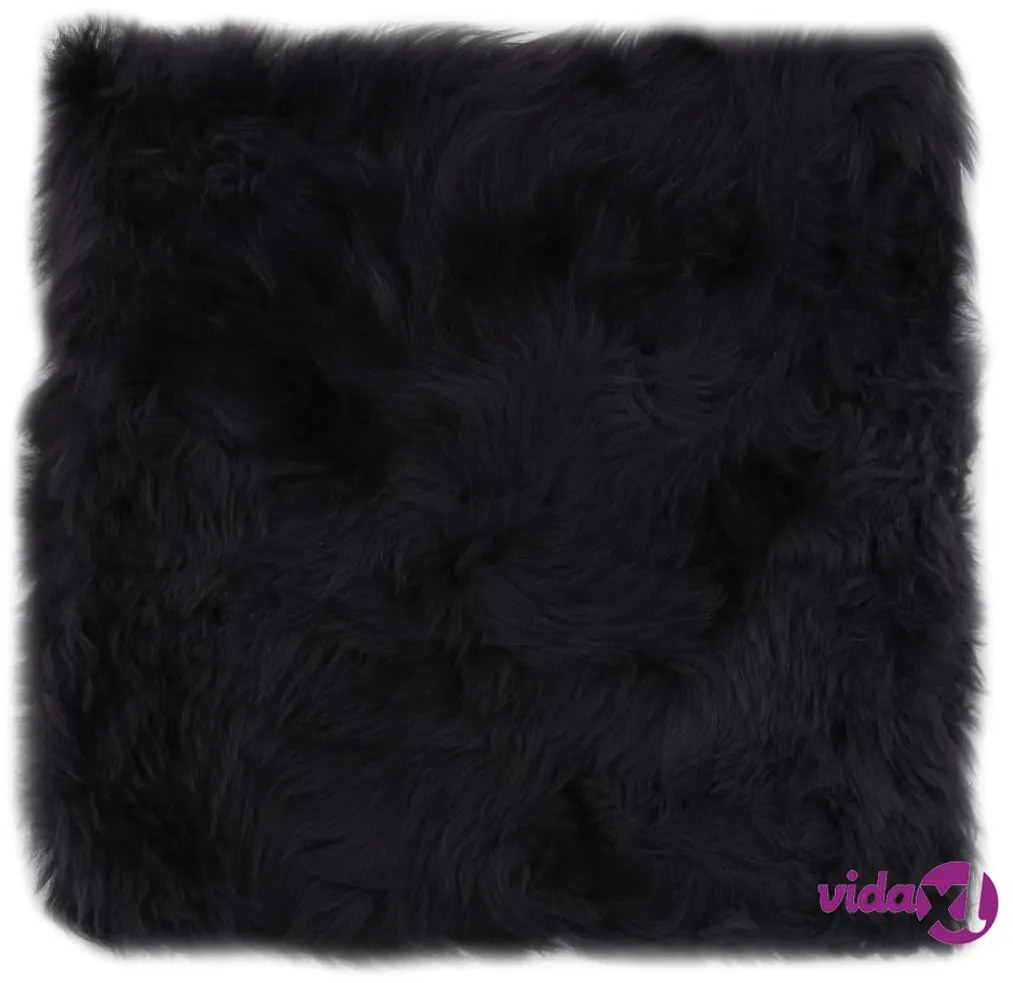 vidaXL Cuscini Sedie 2pz Grigio Scuro 40x40cm Vera Pelle di Montone