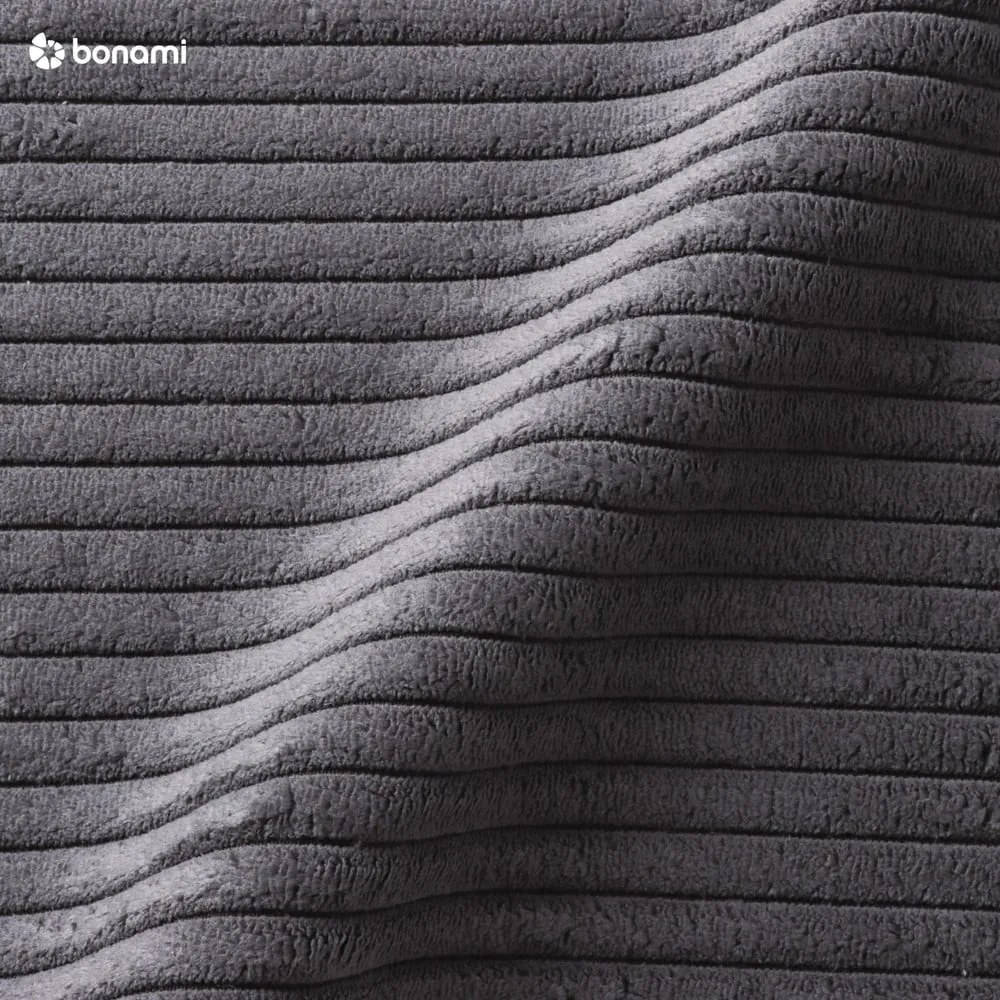 Poggiapiedi grigio con rivestimento in velluto a coste Tori – Bonami Selection