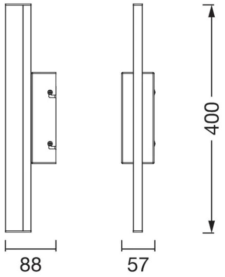 Osram-LED Illuminazione dimmerabile per specchio ORBIS MIRROR LED/6,8W/230V 40 cm IP44
